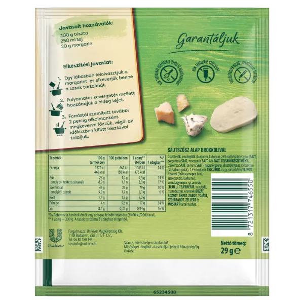Knorr sajtszósz alap 29 g termékhez kapcsolódó kép