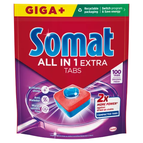 Somat All in One Extra 100 Tabs 100 db termékhez kapcsolódó kép