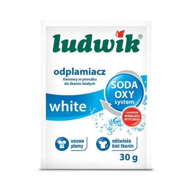 LUDWIK folteltávolító por, tasakos 30g - fehér ruhákhoz (18/#) termékhez kapcsolódó kép