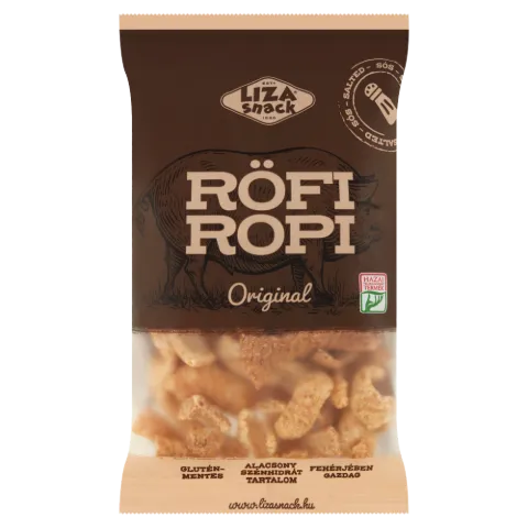 Liza Snack Original Röfi Ropi sertésbőrből készült ropogós snack 40 g termékhez kapcsolódó kép