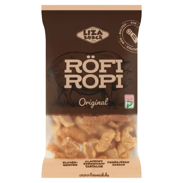 Liza Snack Original Röfi Ropi sertésbőrből készült ropogós snack 40 g termékhez kapcsolódó kép