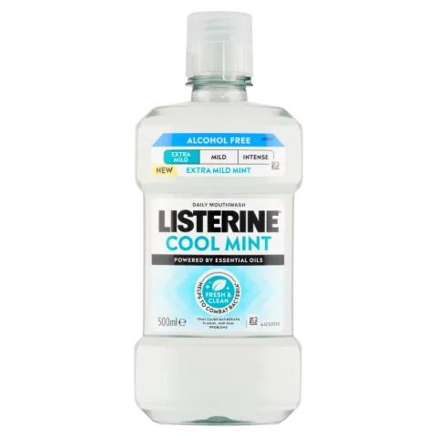 LISTERINE® Cool Mint Extra Mild szájvíz (alkoholmentes) 500ml termékhez kapcsolódó kép