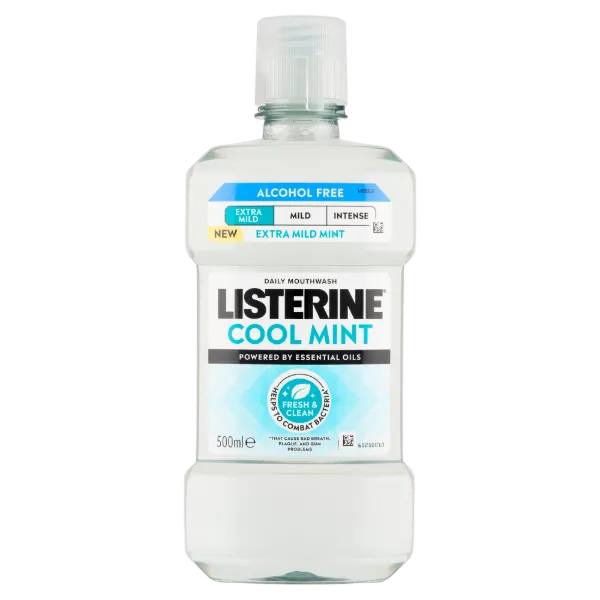 LISTERINE® Cool Mint Extra Mild szájvíz (alkoholmentes) 500ml termékhez kapcsolódó kép