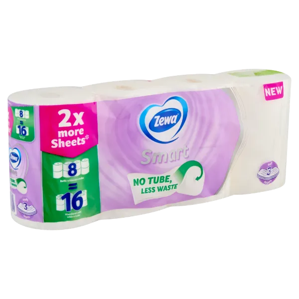 Zewa Smart 3 rétegű toalettpapír 8=16 tekercs termékhez kapcsolódó kép