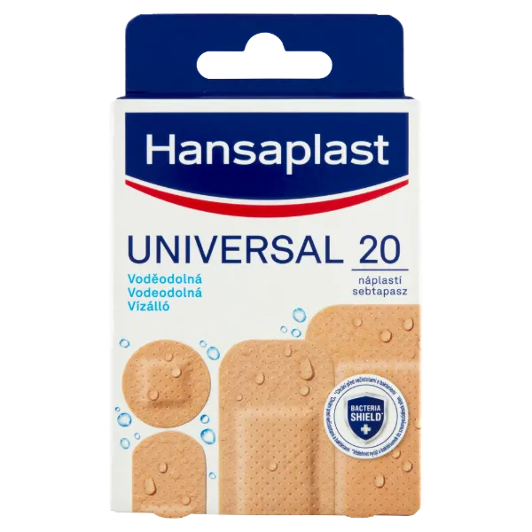Hansaplast Universal vízálló sebtapasz kisebb sebek, horzsolások és vágások lefedésére 20 db termékhez kapcsolódó kép