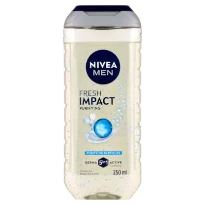 NIVEA MEN Pure Impact 3 az 1-ben tusfürdő testre, arcra, hajra 250 ml termékhez kapcsolódó kép