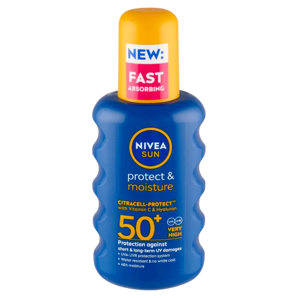 NIVEA SUN Protect & Moisture napozó spray FF50+ 200 ml termékhez kapcsolódó kép