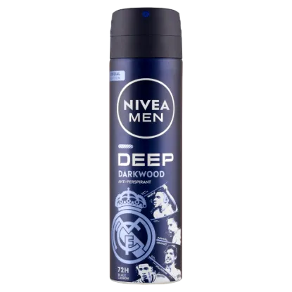 Nivea Men Deo spray 150 ml Deep Darkwood Real Madrid limitált kiadás termékhez kapcsolódó kép