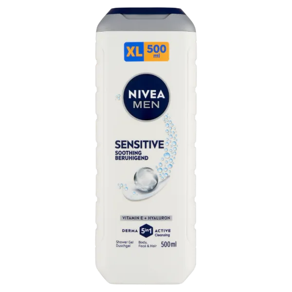 NIVEA MEN Sensitive tusfürdő tusoláshoz, arc- és hajmosáshoz 500 ml termékhez kapcsolódó kép