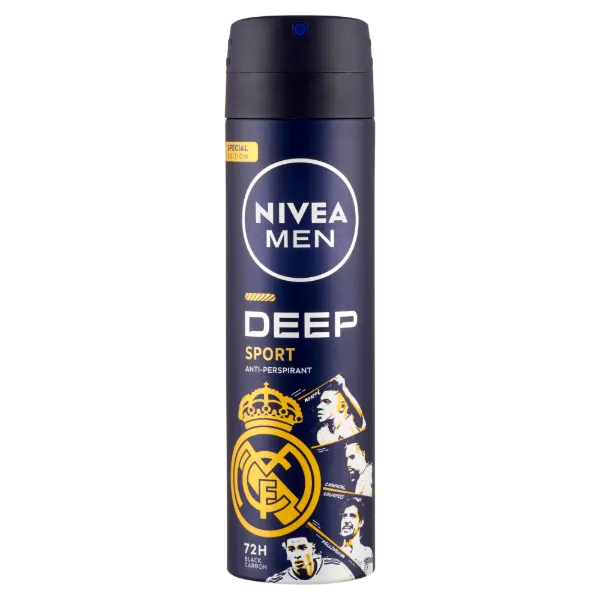 Nivea Men Deo spray 150 ml Deep Sport Real Madrid limitált kiadás termékhez kapcsolódó kép