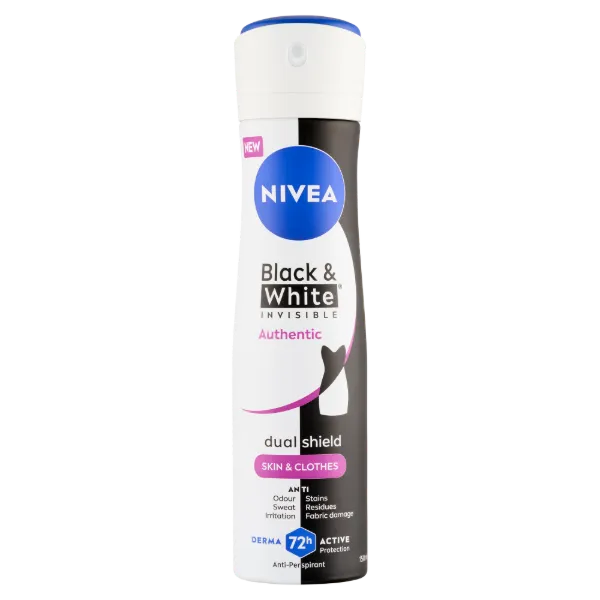 NIVEA MEN Black & White Invisible Authentic izzadásgátló 150 ml termékhez kapcsolódó kép