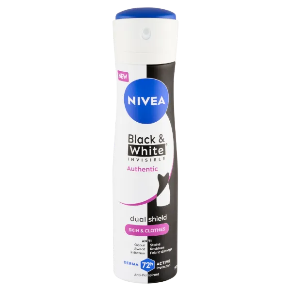NIVEA MEN Black & White Invisible Authentic izzadásgátló 150 ml termékhez kapcsolódó kép
