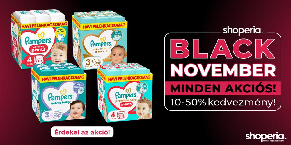 Shoperia Black November Pampers
