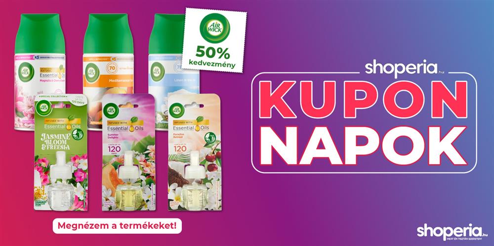 Shoperia.hu Kupon Napok Air wick