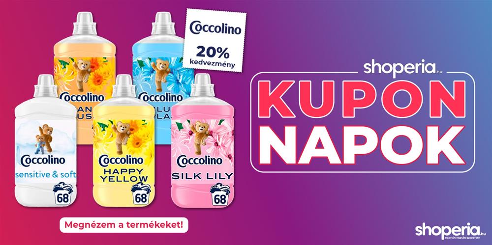 Shoperia.hu Kupon Napok Coccolino