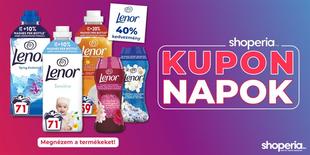 Shoperia.hu Kupon napok Lenor