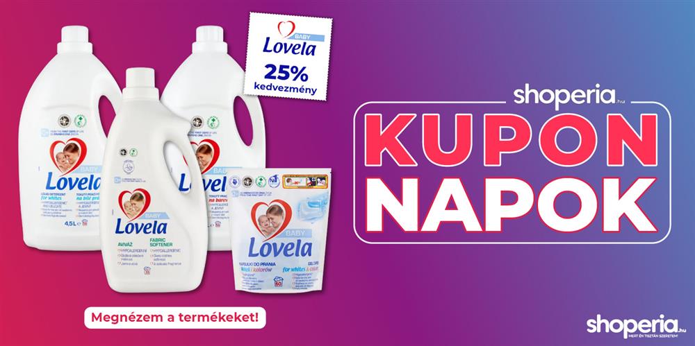 Shoperia.hu Kupon Napok Lovela