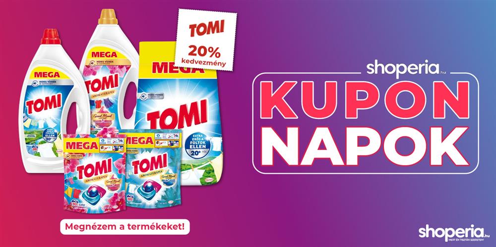 Shoperia.hu Kupon Napok Tomi
