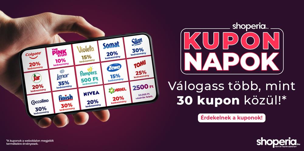 Shoperia.hu kupon napok